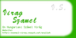 virag szamel business card